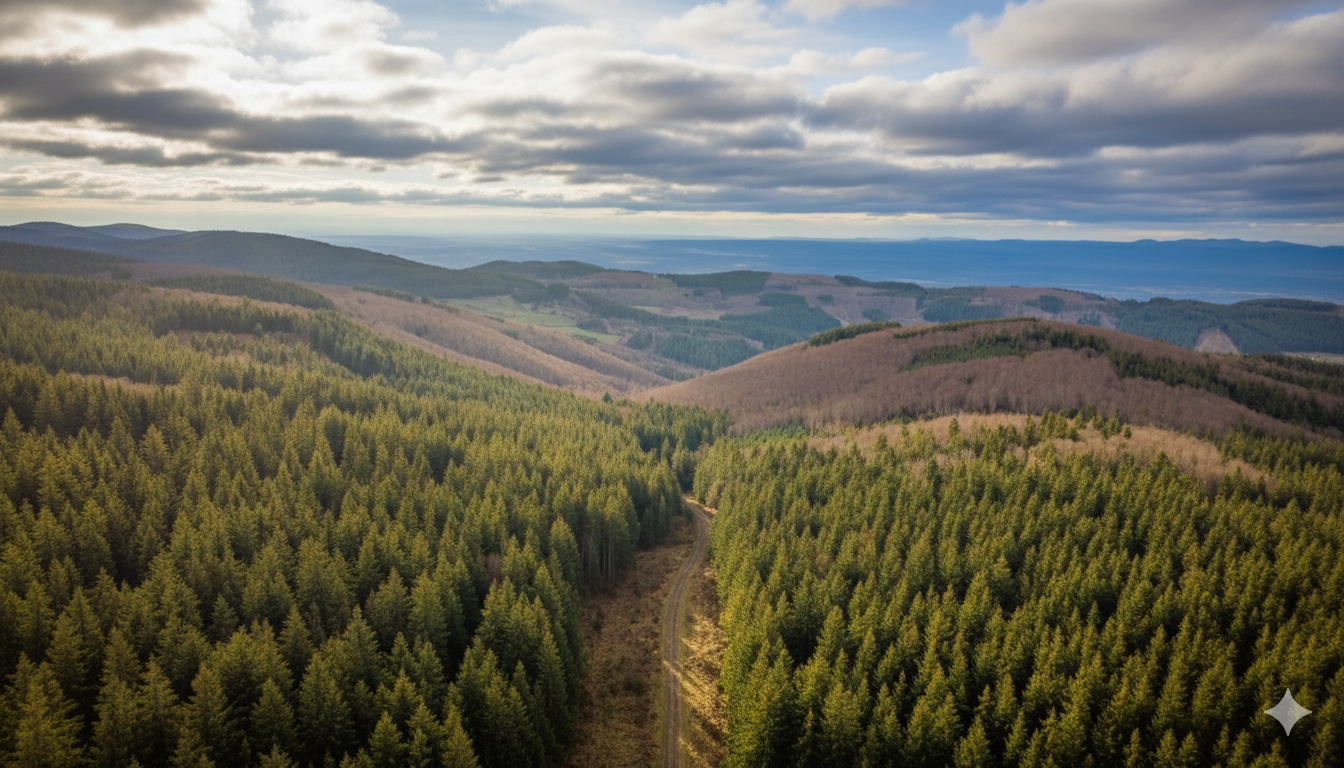 Paysage des Monts du Roannais